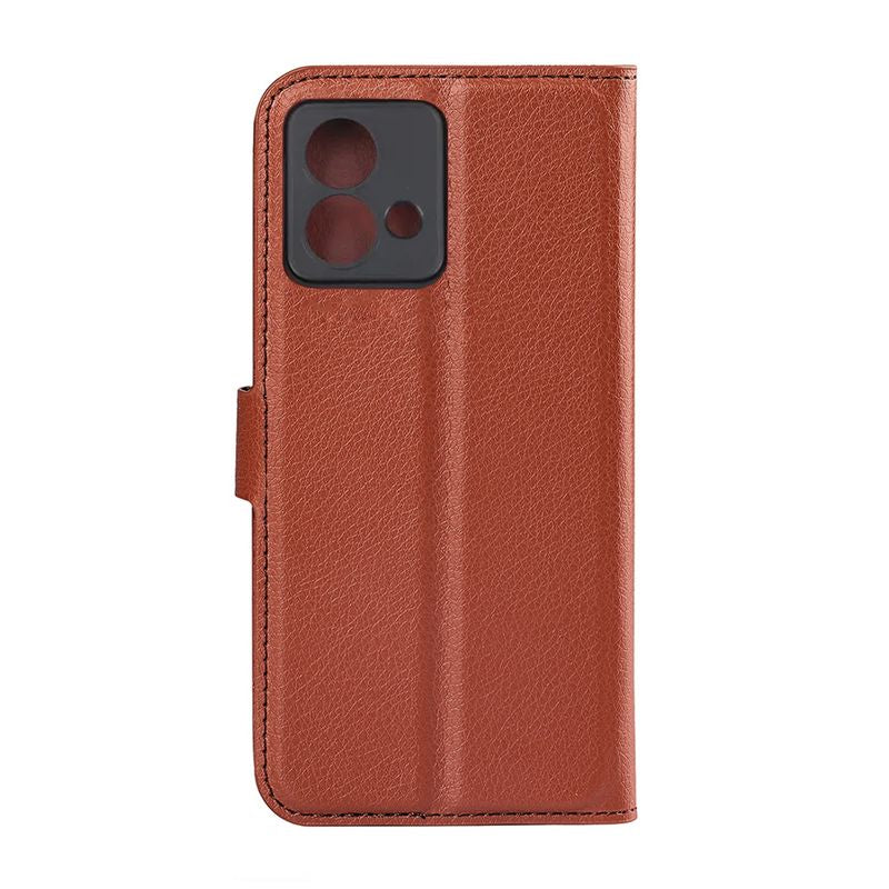 Moto G84 5G Plånboksfodral med Stativ - Brun image 3