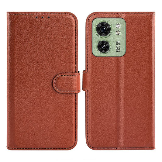 Moto edge 40 Plånboksfodral med Stativ - Brun image 1