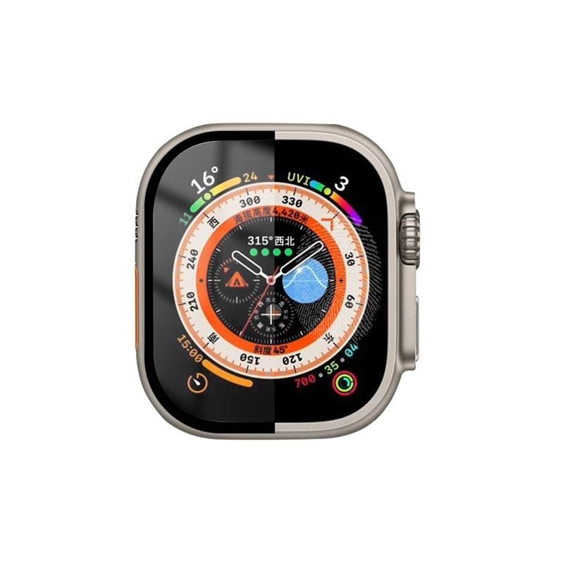 Apple Watch Ultra 49mm Skärmskydd Härdat Glas - Svart image 2
