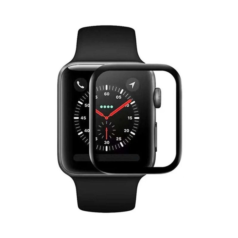 Apple Watch Series 8 45mm Skärmskydd Härdat Glas - Svart image 1