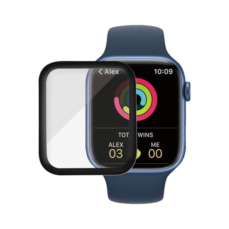 Apple Watch Series 7 41mm Skärmskydd Härdat Glas - Svart image 1