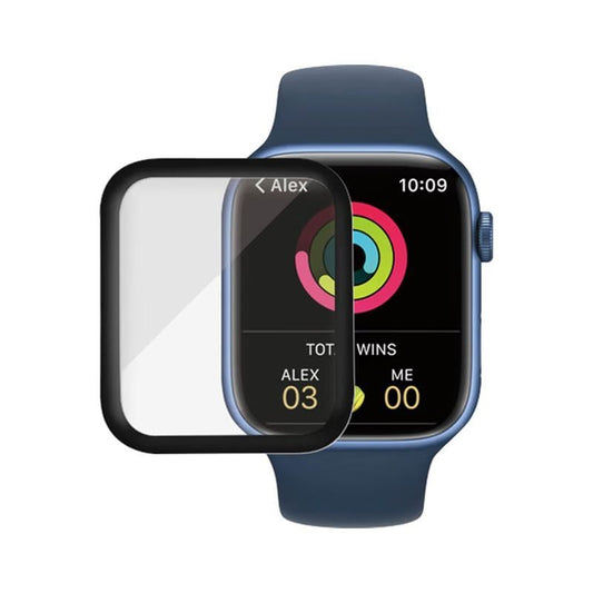 Apple Watch Series 7 41mm Skärmskydd Härdat Glas - Svart image 1