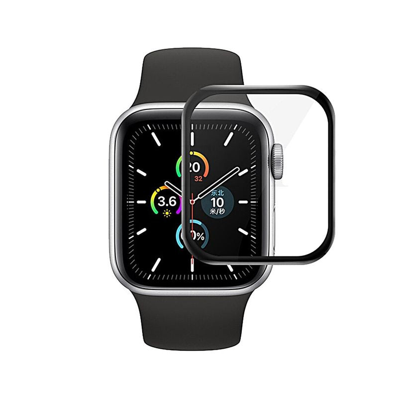 Apple Watch Series 7 45mm Skärmskydd Härdat Glas - Svart image 1