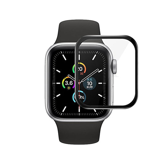 Apple Watch Series 7 45mm Skärmskydd Härdat Glas - Svart image 1