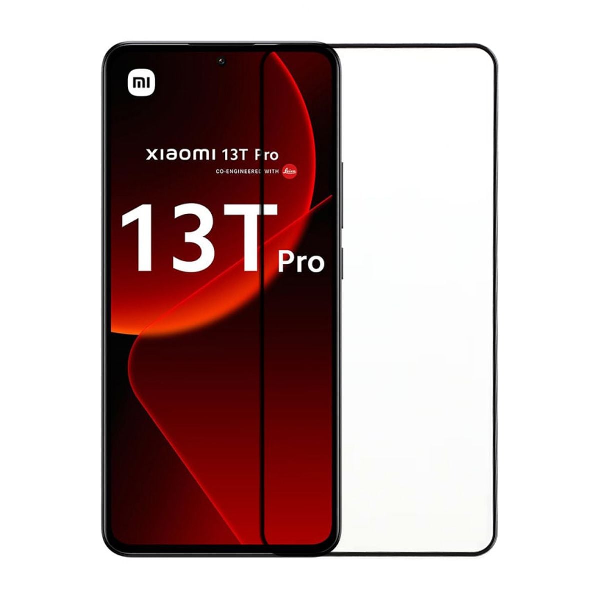 Xiaomi 13T Pro Skärmskydd Härdat Glas - Svart image 1