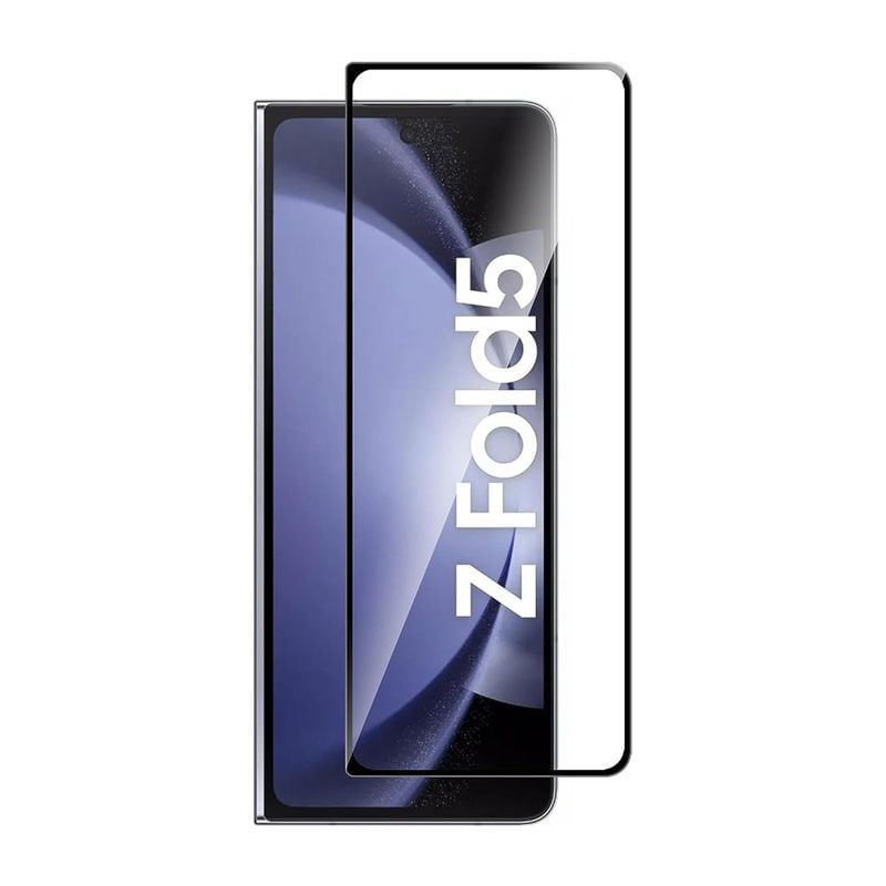 Samsung Galaxy Z Fold 5 Skärmskydd Härdat Glas - Svart image 1