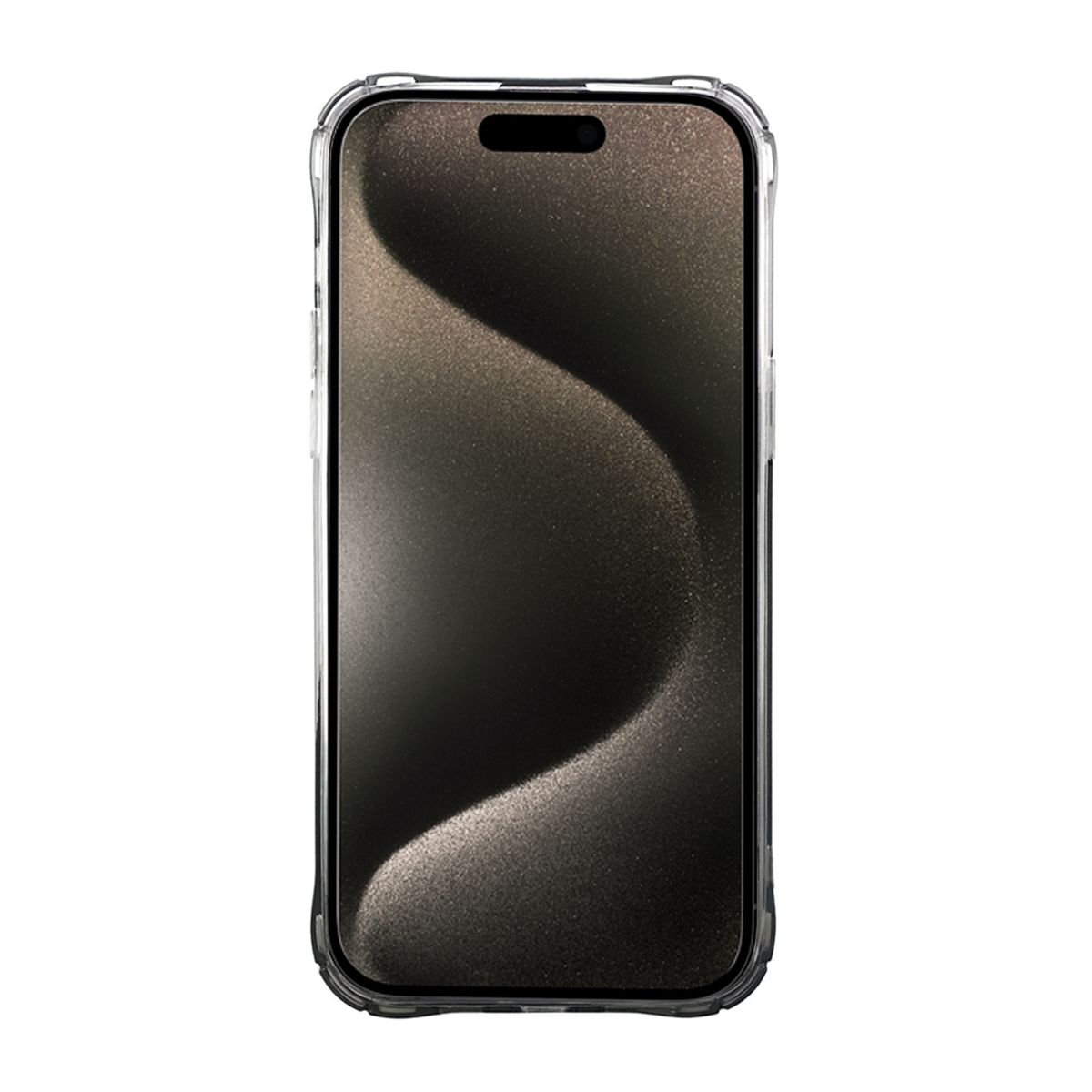 iPhone 15 Pro Stöttåligt Skal med Korthållare - Svart image 3