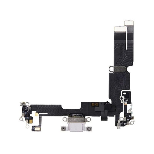 iPhone 14 Plus Laddkontakt med Flexkabel Original - Vit image 1
