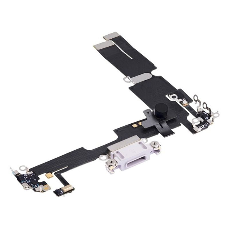iPhone 14 Plus Laddkontakt med Flexkabel Original - Vit image 4