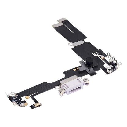 iPhone 14 Plus Laddkontakt med Flexkabel Original - Vit image 4