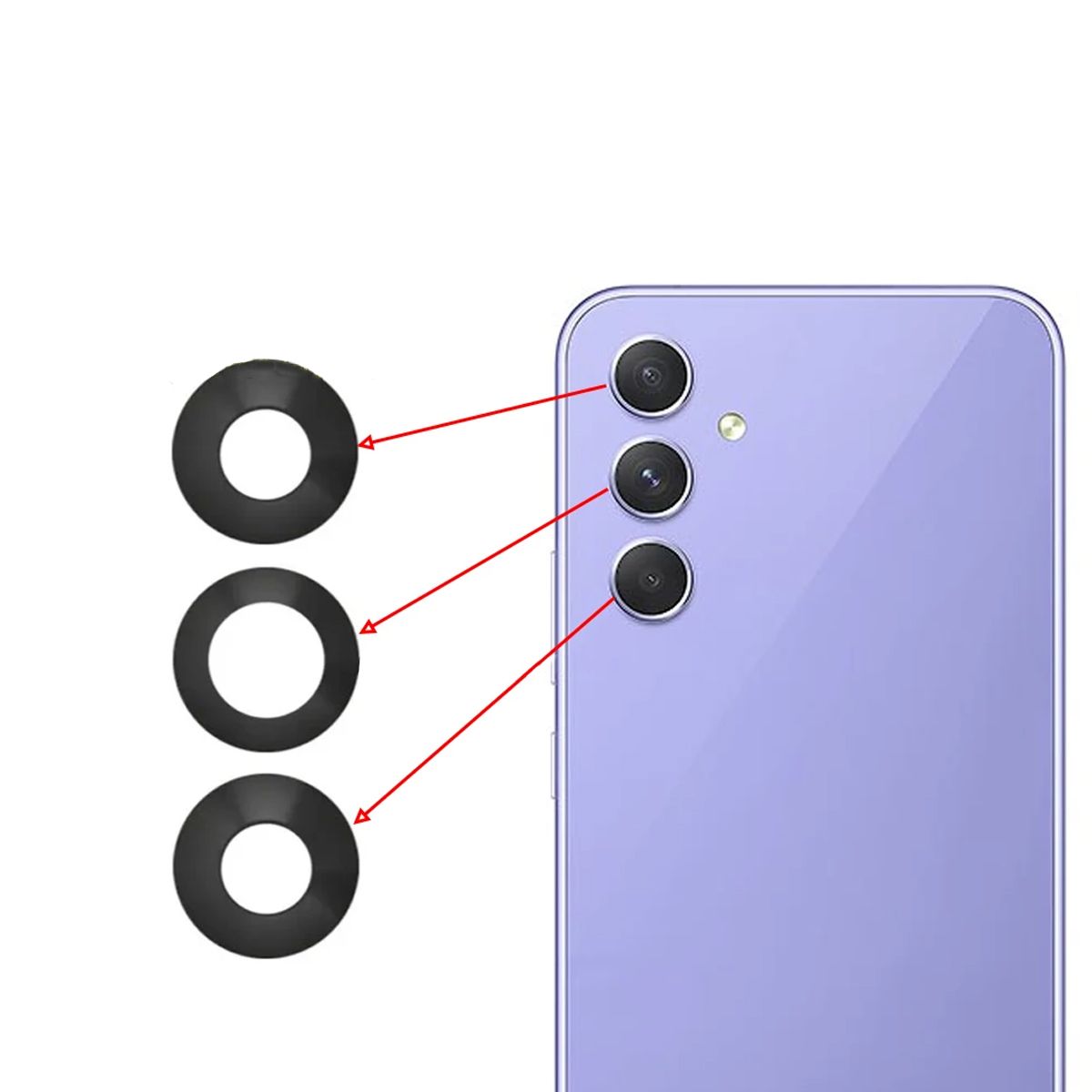 Samsung Galaxy A54 5G Kameraglas image 4