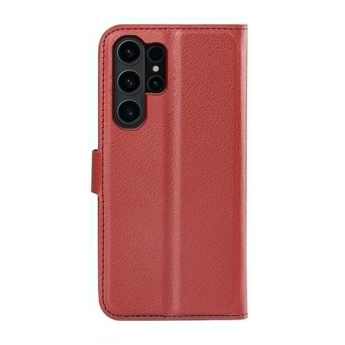 Samsung Galaxy S24 Ultra Plånboksfodral med Stativ - Brun image 3