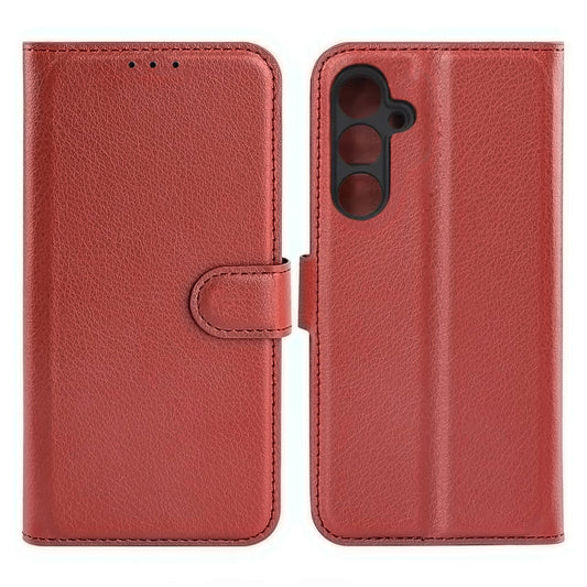 Samsung Galaxy S23 FE Plånboksfodral med Stativ - Brun image 1