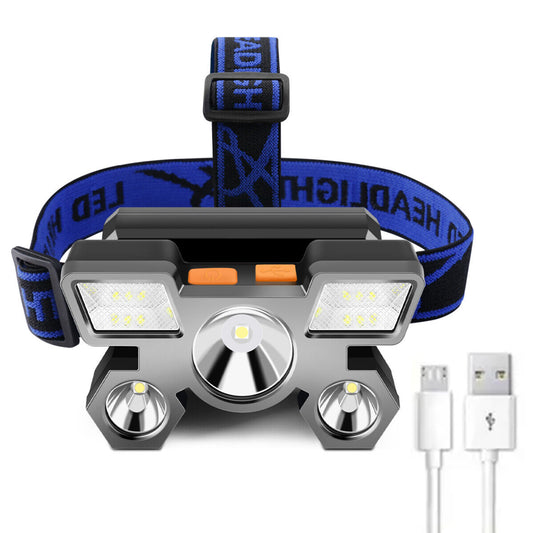 Pannlampa LED Camping Uppladdningsbar 5 Lampor image 1