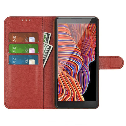 Samsung Galaxy XCover 7 Plånboksfodral med Stativ - Brun image 2
