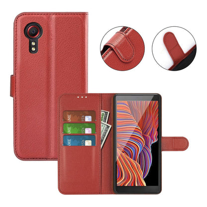 Samsung Galaxy XCover 7 Plånboksfodral med Stativ - Brun image 5