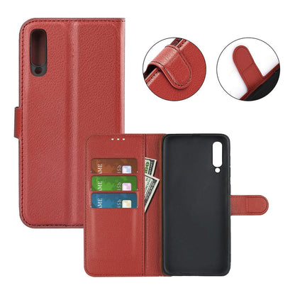 Samsung Galaxy A50s Plånboksfodral med Stativ - Brun image 5