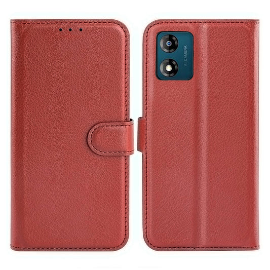 Motorola Moto E13 Plånboksfodral med Stativ - Brun image 1