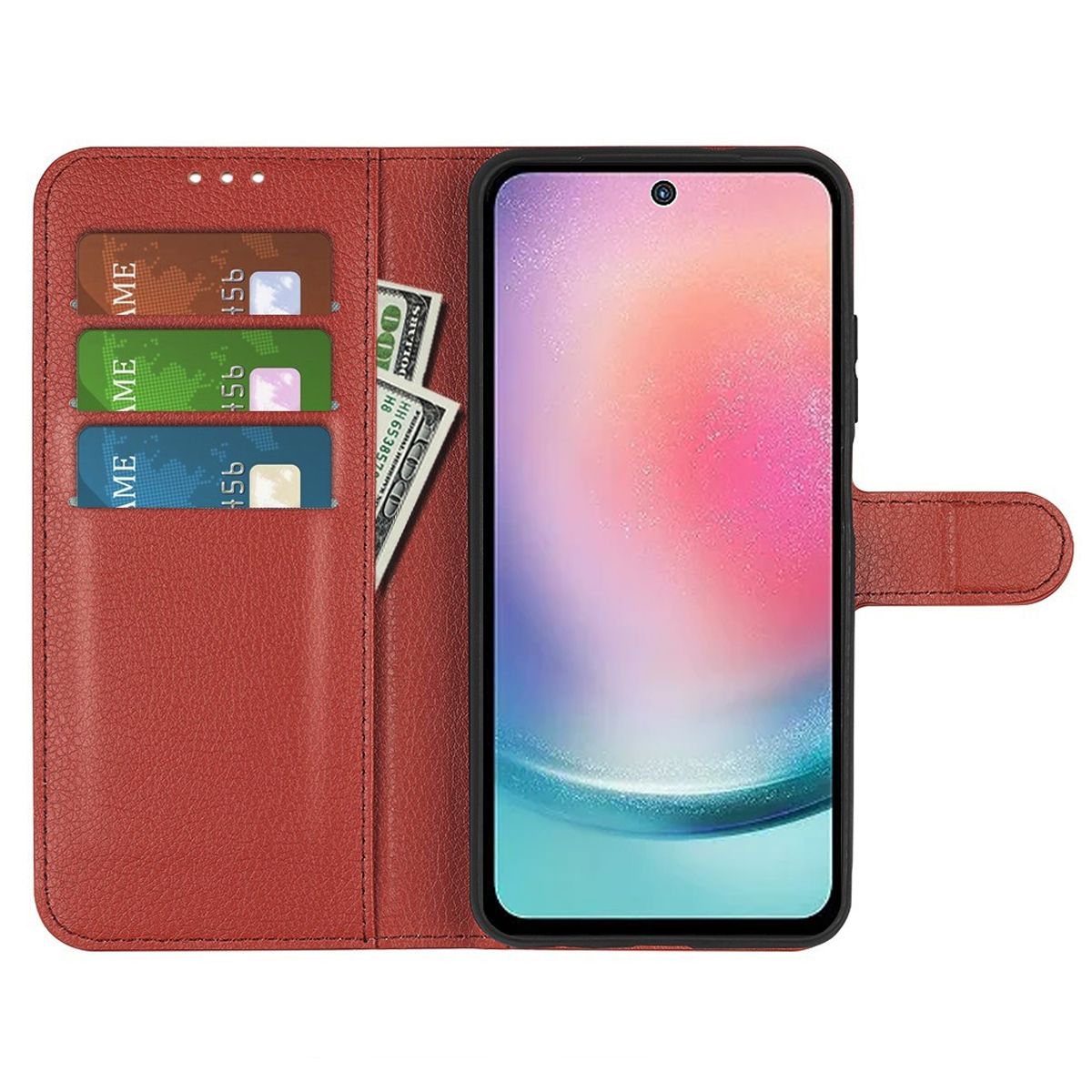 Motorola Moto G23 Plånboksfodral med Stativ - Brun image 2