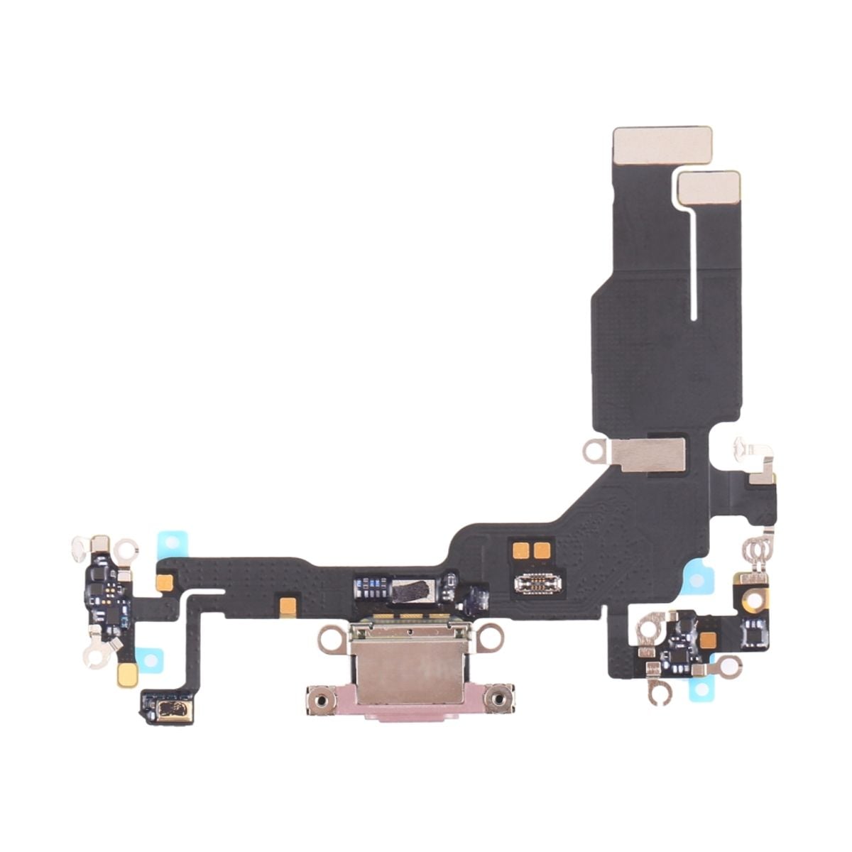 iPhone 15 Laddkontakt med Flexkabel - Rosa image 1