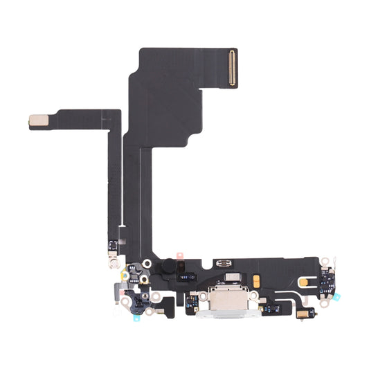iPhone 15 Pro Laddkontakt med Flexkabel - Vit image 1
