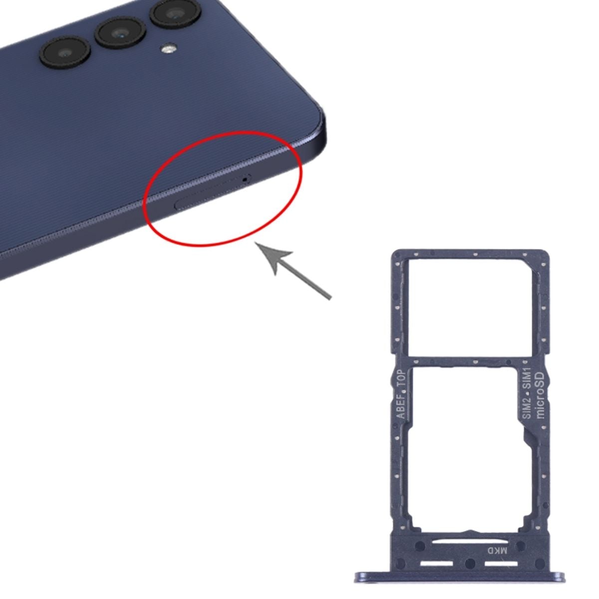 Samsung Galaxy A25 Simkortshållare - Svart image 4