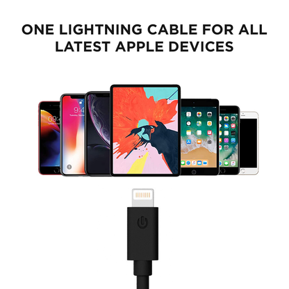 G-SP Laddkabel iPhone/iPad/Airpods MFi 3 meter - Svart image 6