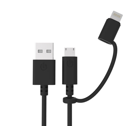 G-SP Micro-USB Kabel Lightning Adapter 1 meter - Svart image 1