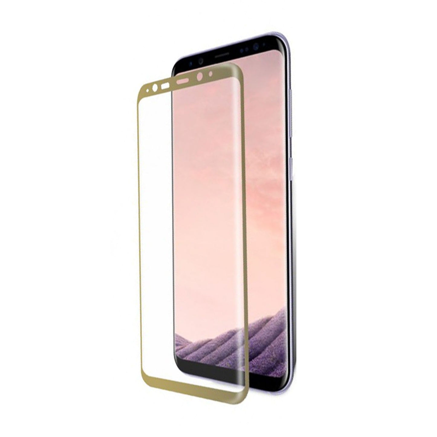 Skärmskydd Samsung S8 Plus - Härdat Japan Glas (Guld) image 1