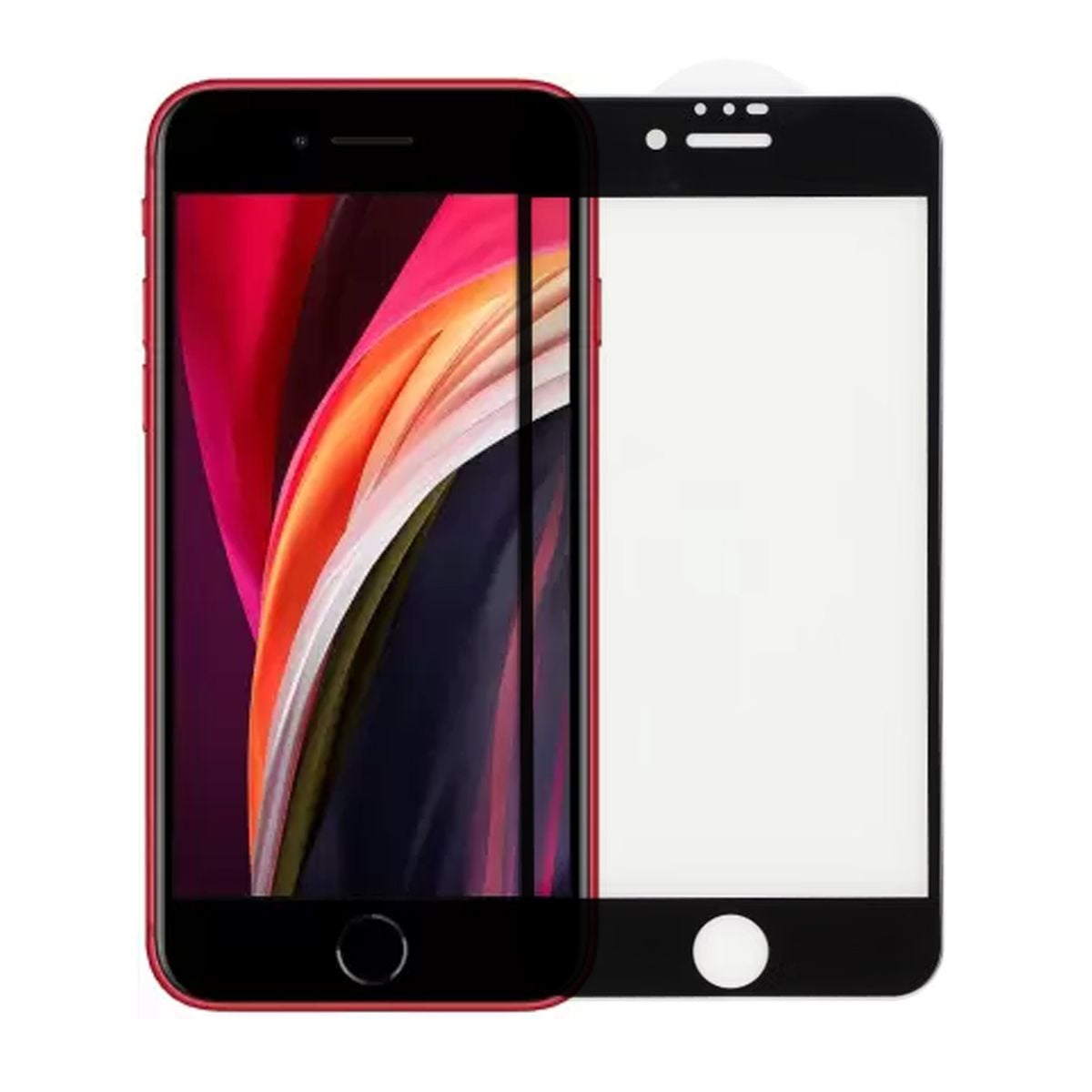 Skärmskydd iPhone 7/8 - 3D Härdat Glas Svart (bulk) image 1