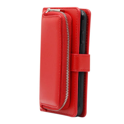 iPhone 6/6S Plånboksfodral Handväska med Avtagbart Skal - Röd image 3