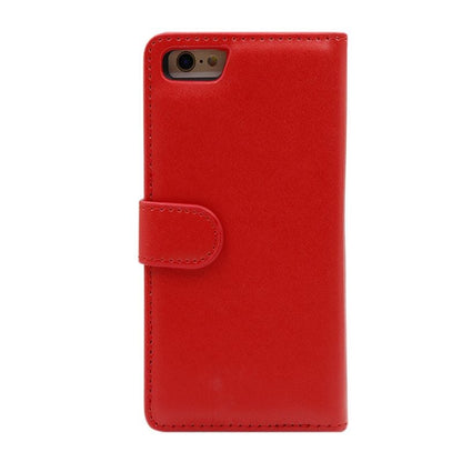 iPhone 6/6S Plånboksfodral Handväska med Avtagbart Skal - Röd image 5