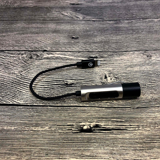 Lightning till 3,5mm Adapter med Ljudkontroll image 1