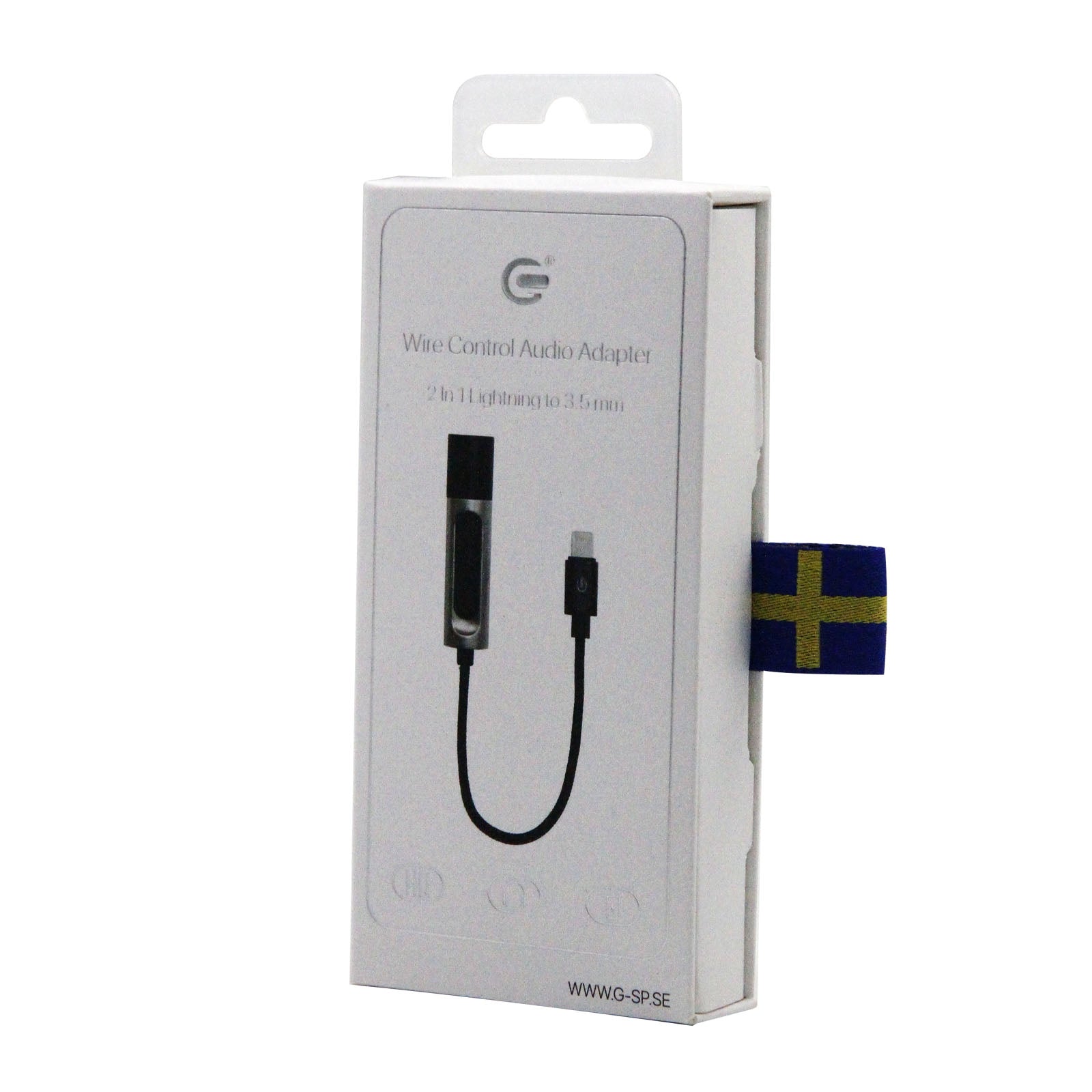 Lightning till 3,5mm Adapter med Ljudkontroll image 2