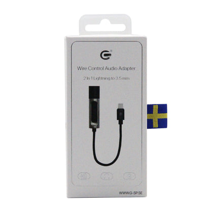 Lightning till 3,5mm Adapter med Ljudkontroll image 8