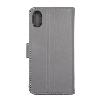 iPhone X och iPhone XS Plånboksfodral Läder med Stativ - Grå image 2