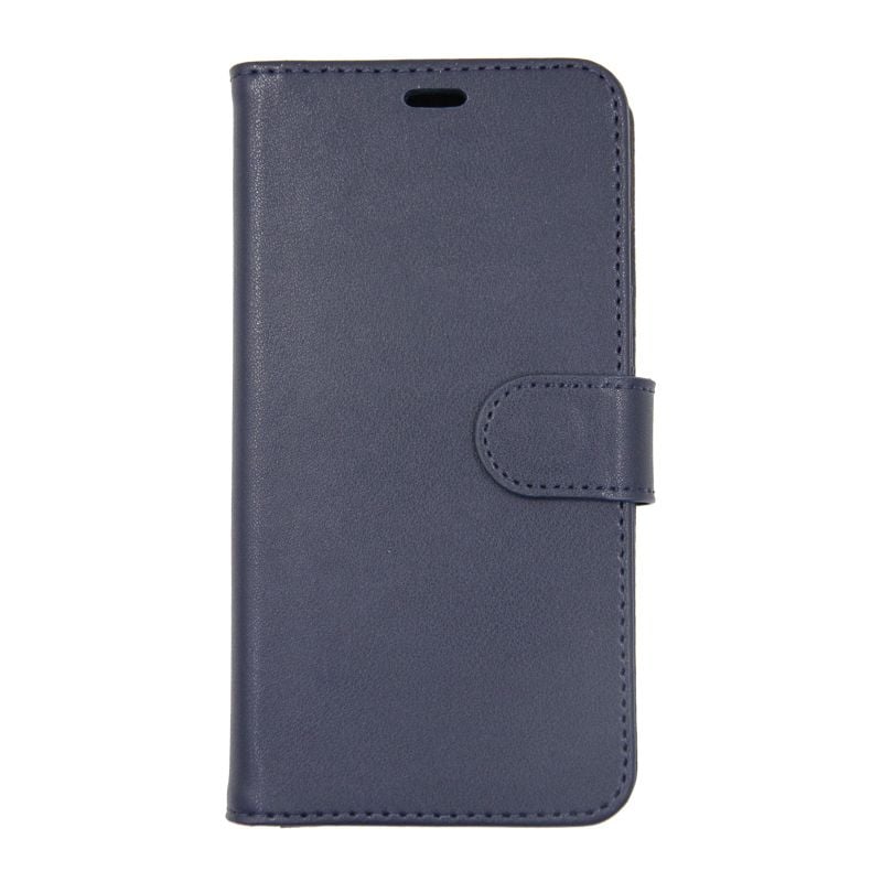 iPhone X/XS Plånboksfodral Läder med Stativ - Blå image 1