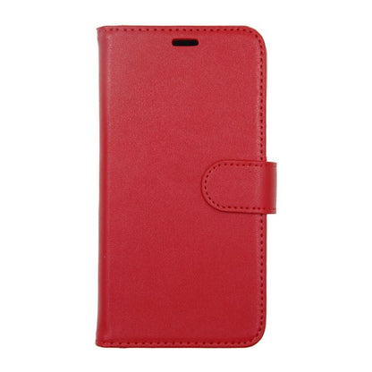 iPhone X/XS Plånboksfodral Läder med Stativ - Röd image 1
