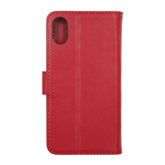 iPhone X/XS Plånboksfodral Läder med Stativ - Röd image 2