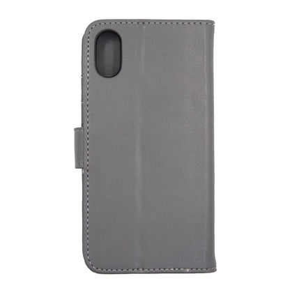 iPhone X/XS Plånboksfodral Magnet Läder med Stativ - Grå image 2