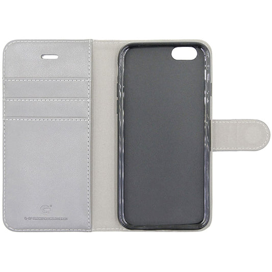 iPhone 6 och iPhone 6S Plånboksfodral Läder med Stativ - Grå image 2