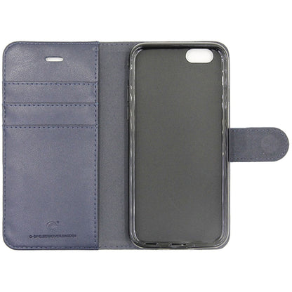 iPhone 6/6S Plånboksfodral Läder med Stativ - Mörkblå image 3