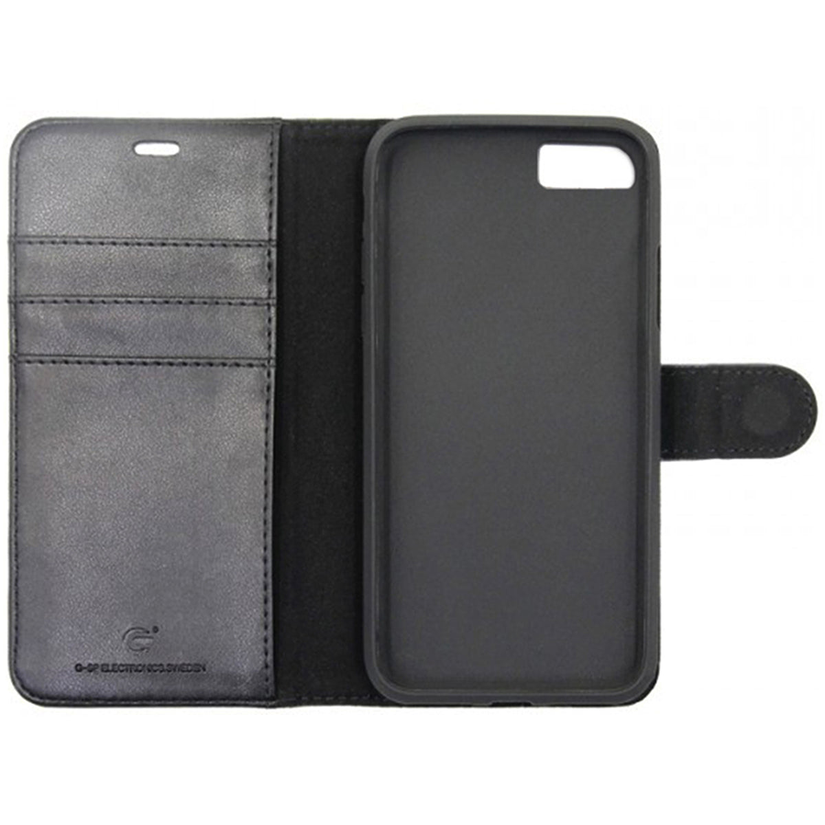 iPhone 6/6S Plånboksfodral Magnet Läder med Stativ - Svart image 2