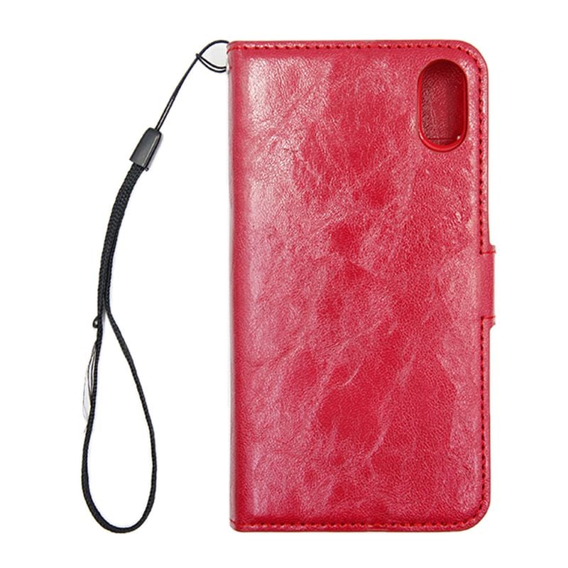 iPhone X/XS Plånboksfodral med Avtagbart Skal - Röd image 2