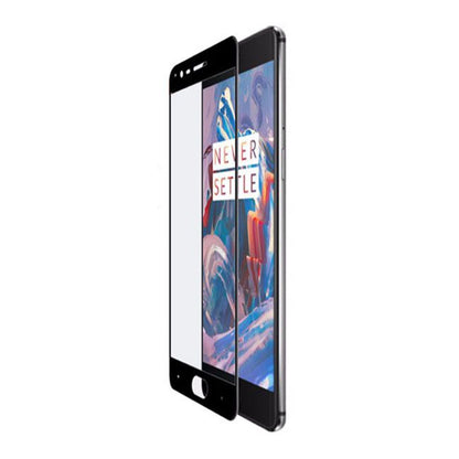 Skärmskydd OnePlus 3/3T - Heltäckande Härdat Glas Svart image 1