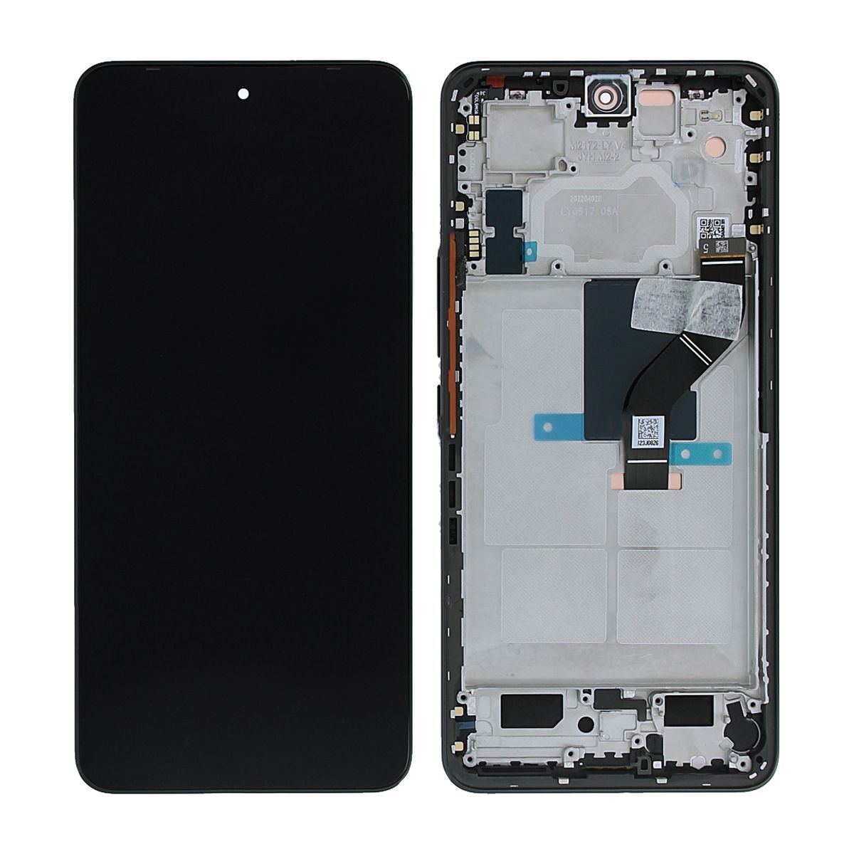Xiaomi 12 Lite 5G (2022) Skärm med LCD Display Original - Svart image 1