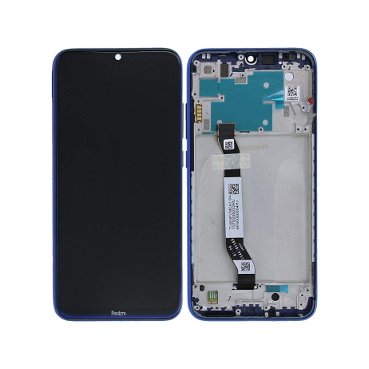 Xiaomi Redmi Note 8 Skärm/Display + Ram - Blå image 1
