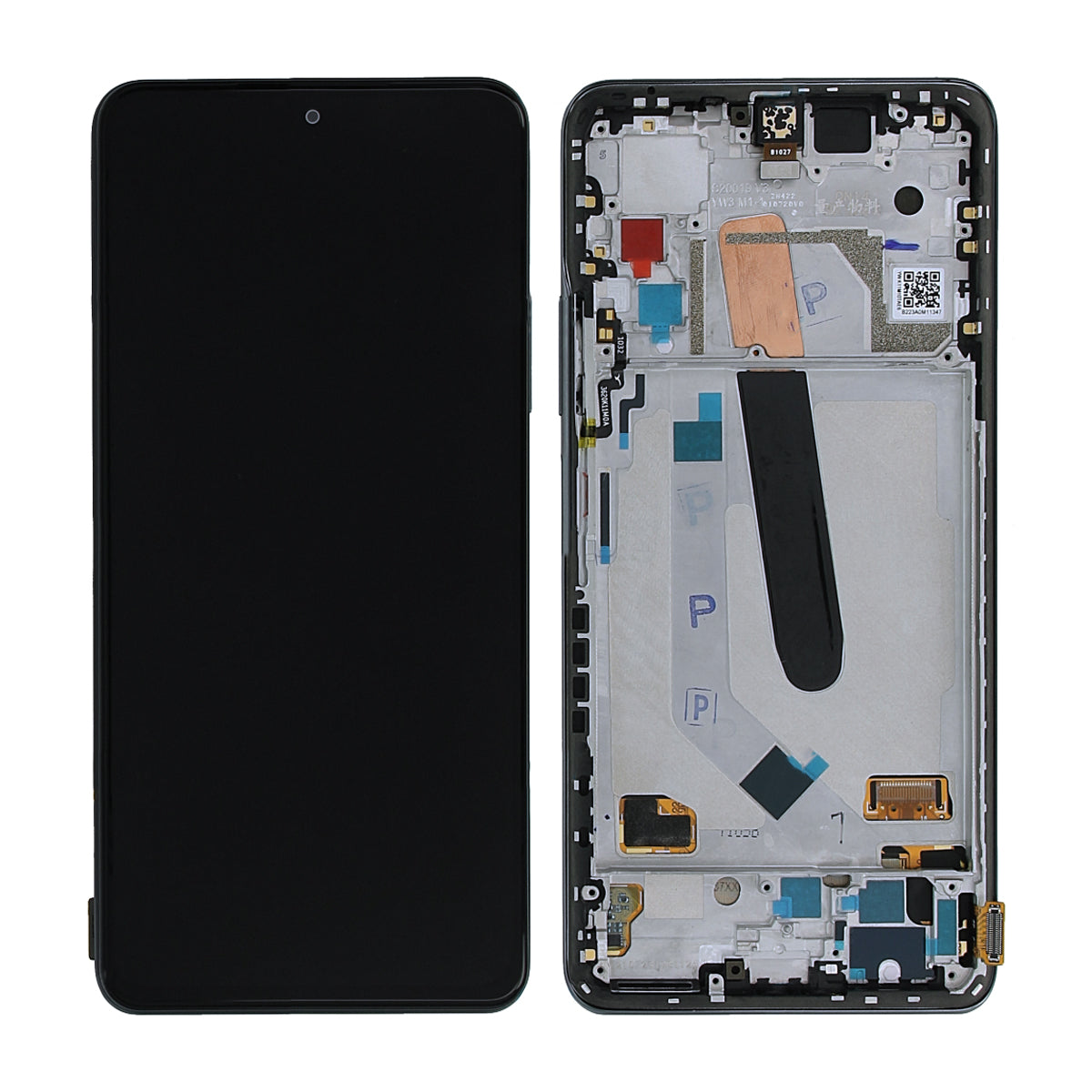 Xiaomi POCO F3 Skärm med LCD Display Original - Svart image 1