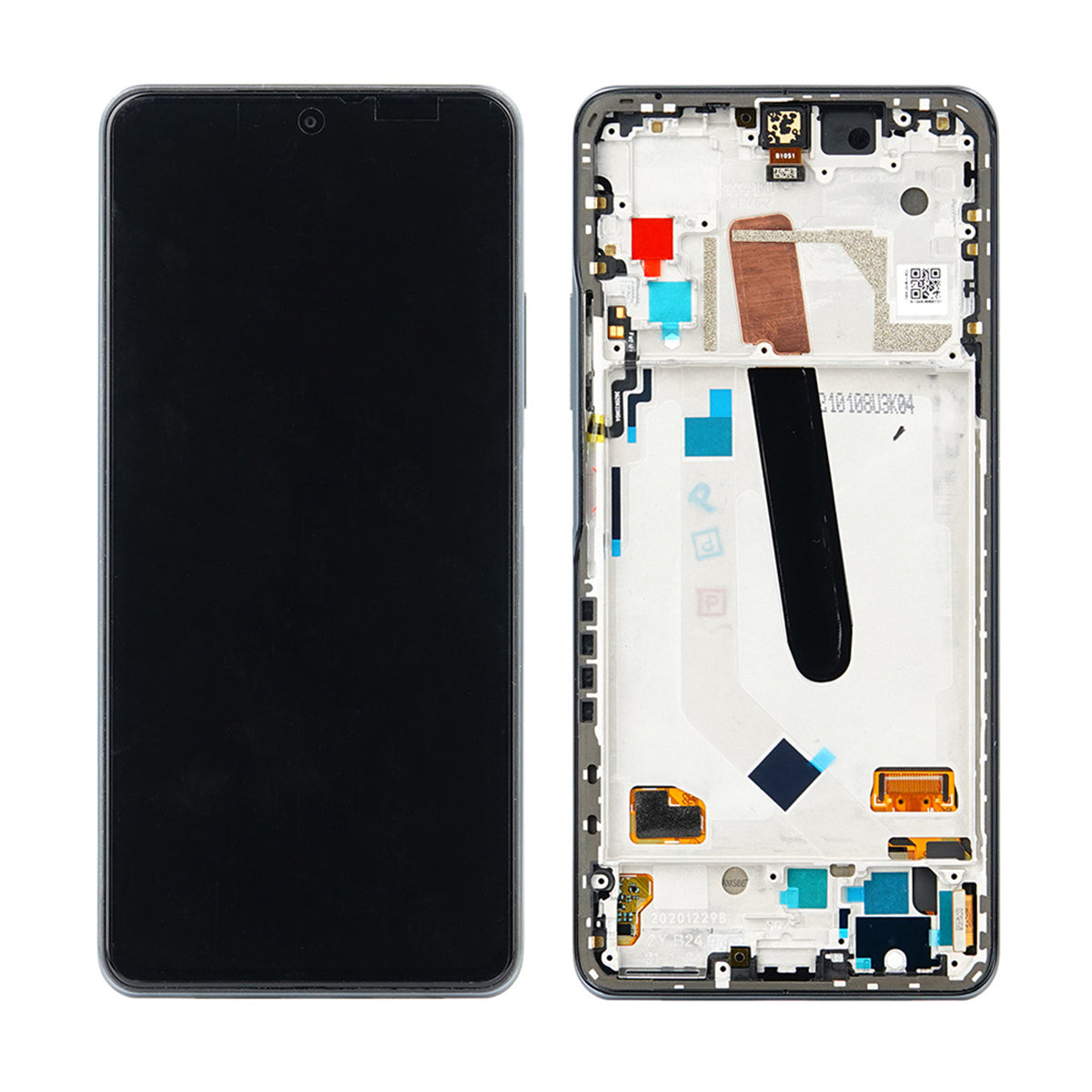 Xiaomi Mi 11X Pro Skärm/Display + Ram - Silver image 1