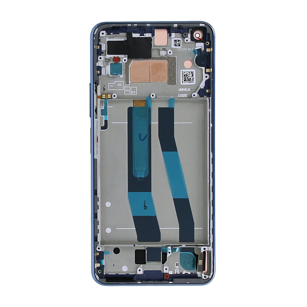 Xiaomi Mi 11 Lite 4G Skärm med LCD Display Original - Blå image 3